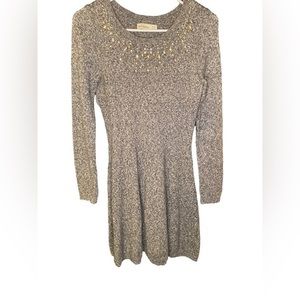 Abercrombie kids jeweled bling sweater dress size 15/16 girls